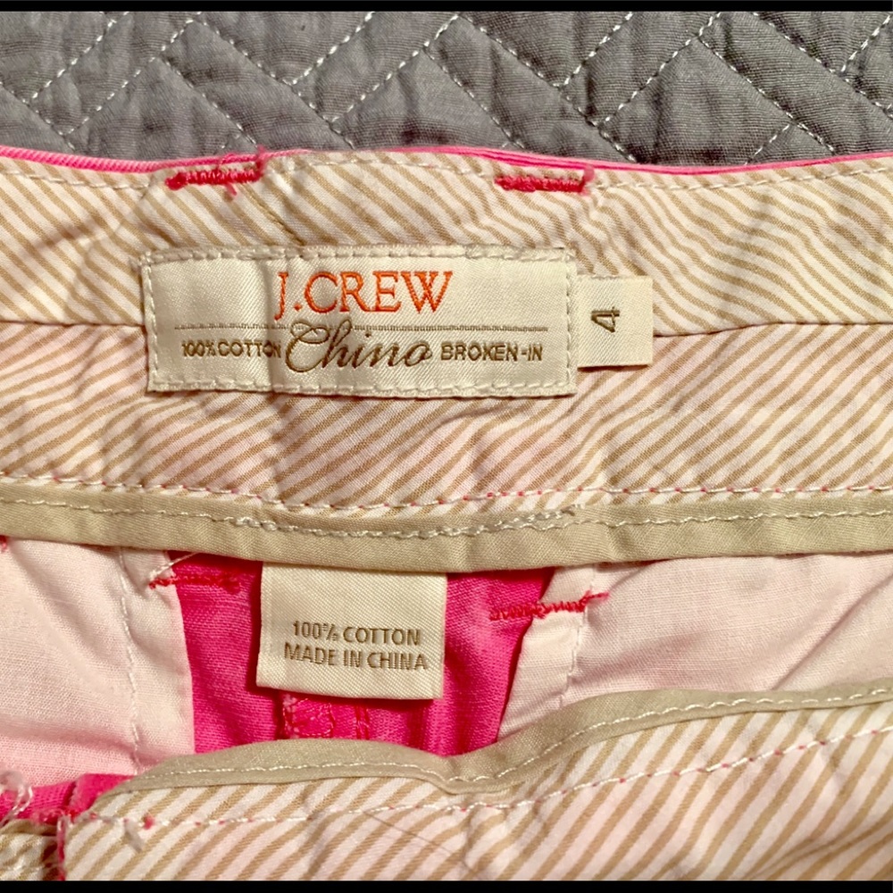 J.Crew chino shorts, size 4